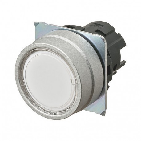 Omron A22NZ-MNM-TWA A22NZMNMTWA OMRON Press.22mm, Metal, FLUSH, MOMENTANEO, Transp.WHITE, ILLUMINATION