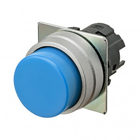 Omron A22NZ-MPM-NAA A22NZMPMNAA OMRON Press.22mm, Metal, PROTECTED, MOMENTANEO, Opaque BLUE