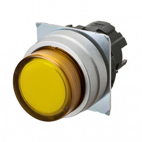 Omron A22NZ-MPM-TYA A22NZMPMTYA OMRON Press.22mm, Metal, PROTECTED, MOMENTANEO, Transp.YELLOW, ILLUMINAT..