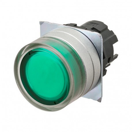 OMRON A22NZ-MGM-TGA A22NZ-MGM-TGA A2270116F A22NZMGMTGA OMRON Press.22mm, Metal, PROTECTED, MOMENTANEO, Transp.GREEN, LIGHTING
