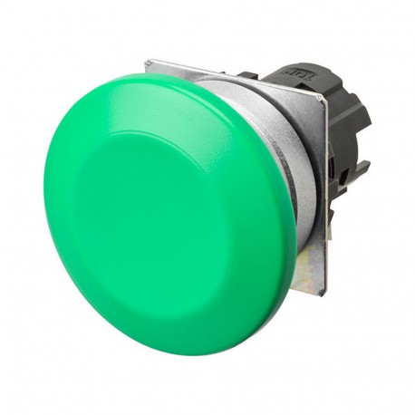 Omron A22NZ-MMM-NGA A22NZMMMNGA OMRON Press.22mm, Metal, MUSHROOM, MOMENTANEO, Opaque GREEN