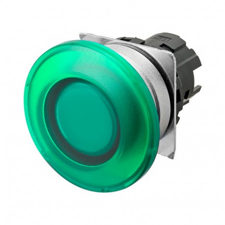 OMRON A22NZ-MMM-TGA A22NZ-MMM-TGA A2270134D A22NZMMMTGA OMRON Press.22mm, Metal, MUSHROOM, MOMENTANEO, Transp.GREEN, LIGHTING