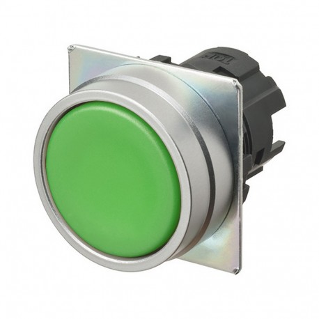 Omron A22NZ-MNA-NGA A22NZMNANGA OMRON Press.22mm, Metal, FLUSH, ALTERNATE, Dull GREEN