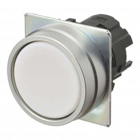 Omron A22NZ-MNA-NWA A22NZMNANWA OMRON Pushbutton A22NZ Ø22, bezel brushed metal, FLAT, Alternate, CAP CO..
