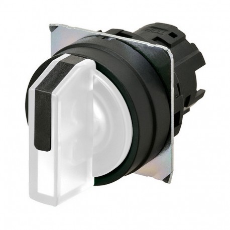 Omron A22NZ-3BL-TWA A22NZ3BLTWA OMRON Selector A22NZ Ø22, 3 position, Lighted, bezel PLASTIC, AUTO-RESET..