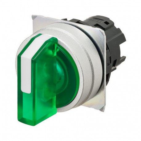 Omron A22NZ-3ML-TGA A22NZ3MLTGA OMRON Select.22mm, 3 Position, Lighting, Metal, AUTO RESET.LEFT, GREEN