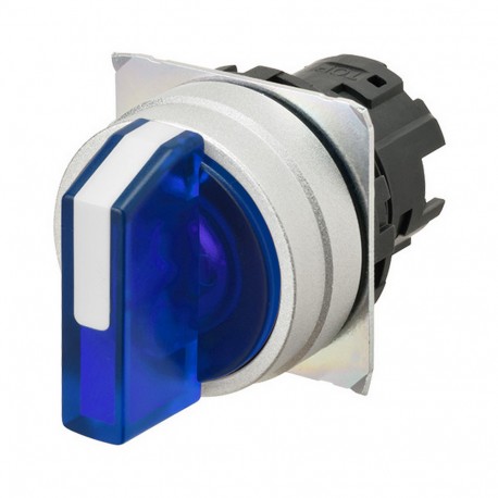Omron A22NZ-3ML-TAA A22NZ3MLTAA OMRON Select.22mm, 3 Position, Lighting, Metal, AUTO RESET.LEFT, BLUE