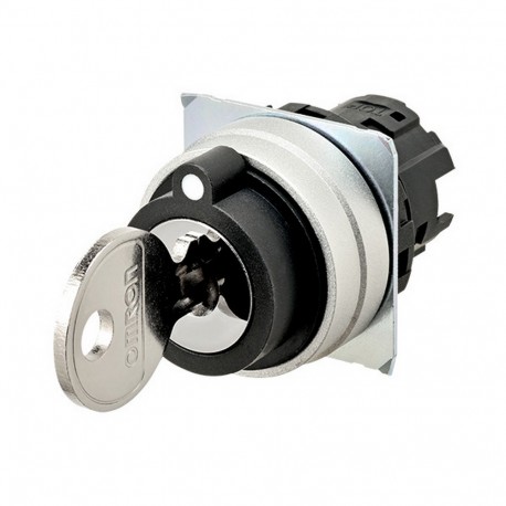 Omron A22NZ-3MM-01DA A22NZ3MM01DA OMRON Select.wrench, 22mm, 3 Position, Metal, MANUAL, Extraction CENTER