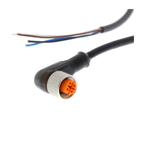 Omron Y92E-M12PUR4A10M-L Y92EM12PUR4A10ML OMRON With cable right Angle 4-wire, 10m PUR cable M12