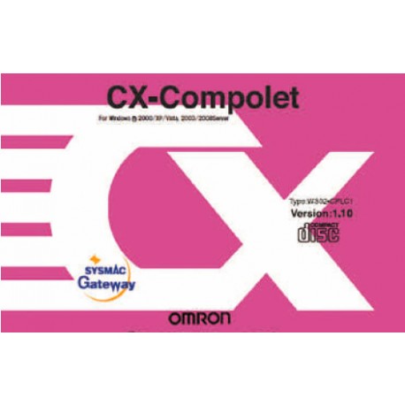 OMRON CX-COMPOLET-EV1-XXL CX-COMPOLET-EV1-XXL AA032228C CXCOMPOLETEV1XXL OMRON CX-Compolet v1 Corporate License (CX-Compolet + SGW + F..