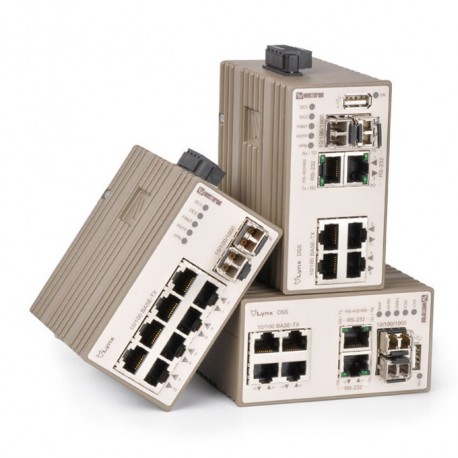Omron WES L208-F2G-S2 WESL208F2GS2 OMRON Switch/Router Lynx DSS 4TX 2FX 2xRS232/422 WeOS Layer 3
