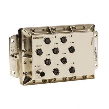 Omron WES-VIPER-008 WESVIPER008 OMRON Switch 8 x 10/100BaseTX, M12, IP65, 24-110 Vdc