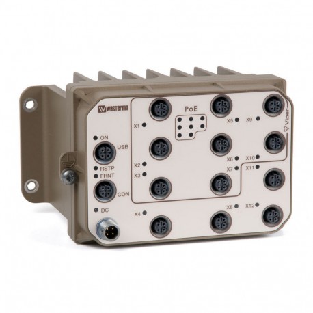 Omron WES-VIPER-112A-P8-HV WESVIPER112AP8HV OMRON Switch 12 x 10/100 Mbit/s, Ethernet TX, M12 (8 with Po..