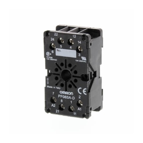 Omron PF083A-D PF083AD.3 OMRON Socket, DIN rail/surface mounting, 8-pin, screw terminals (box clamp)