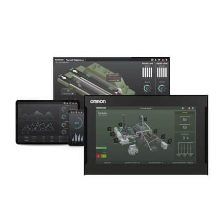 Omron RTH4-4K-2W-H-1DRV RTH44K2WH1DRV OMRON Movicon OEM Runtime Client-Server 4.000 tags + 2 Web Clients..