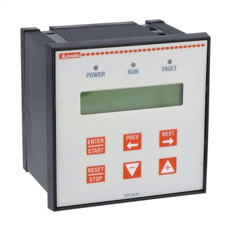 Lovato-electric 51ADXTAST LOVATO REMOTE KEYPAD 96X96MM, 2X16 BACKLIT LCD, 208-240VAC SUPPLY C/W 3M/10FT LONG CONNECT..