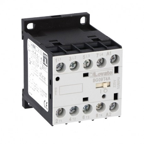 Lovato-electric 11BG09T4A048 LOVATO FOUR-POLE CONTACTOR, AC COIL 50/60HZ, 48VAC