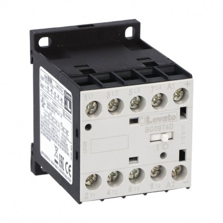 Lovato-electric 11BG09T4D220 LOVATO FOUR-POLE CONTACTOR, DC COIL, 220VDC