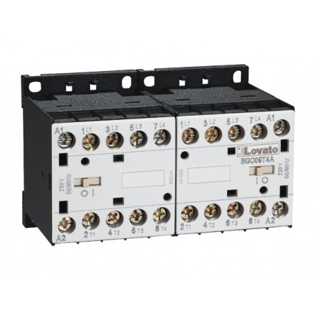 Lovato-electric 11BGC09T4D048 LOVATO CHANGEOVER CONTACTOR ASSEMBLY, DC COIL, BUILT-IN INTERLOCK ONLY, 20A AC1 IN..
