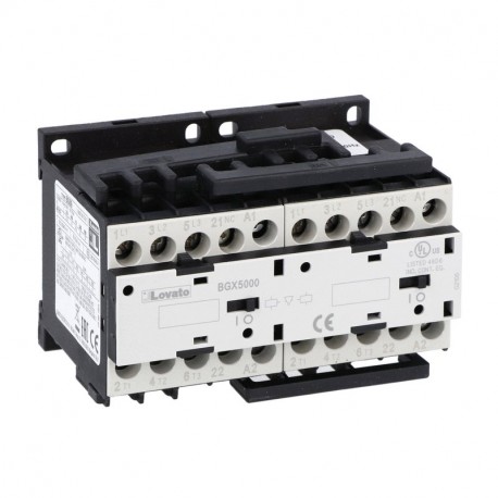 Lovato-electric 11BGR0901A230 LOVATO REVERSING CONTACTOR ASSEMBLY, AC COIL, EXTERNAL INTERLOCK WITH POWER AND AU..