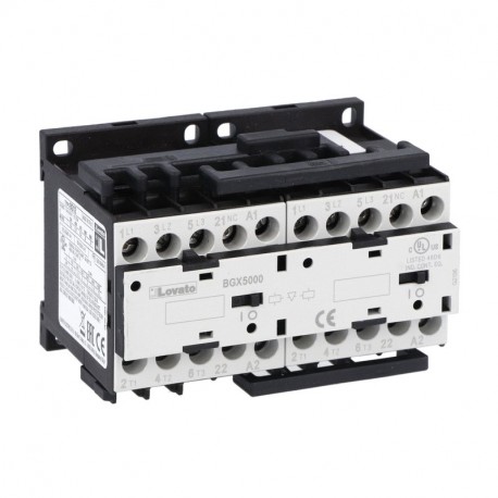 Lovato-electric 11BGR1201A400 LOVATO REVERSING CONTACTOR ASSEMBLY, AC COIL, EXTERNAL INTERLOCK WITH POWER AND AU..