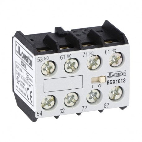 Lovato-electric 11BGX1013 LOVATO AUXILIARY CONTACT. SCREW TERMINALS, FOR BG SERIES MINI-CONTACTORS, 1NO + 3NC