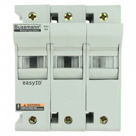 EATON - MOELLER 30AJ MODULAR FUSEHOLDER 3 POLE 30AJ MODULAR FUSEHOLDER 3 POLE CH30J3 EATON ELECTRIC Fuse-holder, low voltage, 30 A, AC 600 V, DC 600 V, UL ..