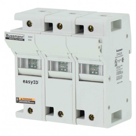 Eaton-moeller 60AJ INDICATOR FUSEHOLDER 3 POLE EATON ELECTRIC Base fuse, BT, 60 A, AC 600 V, DC 600 V, UL Class J,..