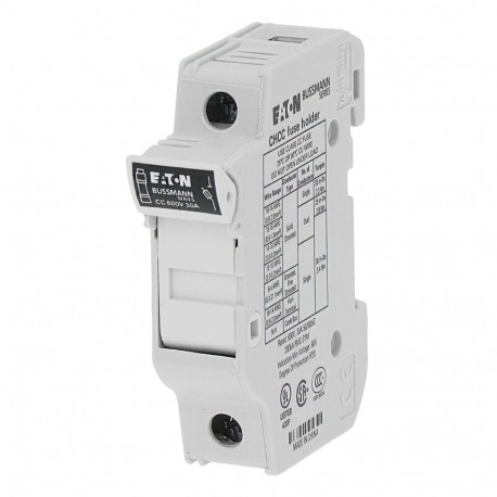 Eaton-moeller CCP EATON ELECTRIC Base of fuse, BT, 30 a, AC 600 V, 10 x 38 mm, CC, 1F, UL, DIN rail