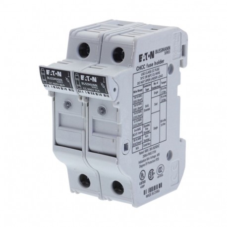 Eaton-moeller CCP EATON ELECTRIC Base of fuse, BT, 30 a, AC 600 V, 10 x 38 mm, CC, 2P, UL, indicator, DIN rail
