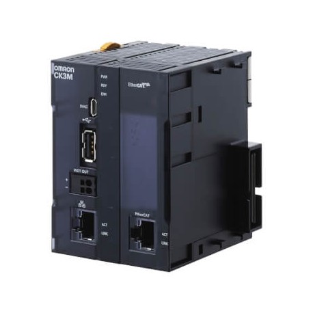 OMRON CK3M-CPU111 CK3M-CPU111 CK3M0005R CK3MCPU111 OMRON CK3M CPU, 1 GB RAM, 1 GB Flash, 4 EtherCAT axes. Up to two axis inter..