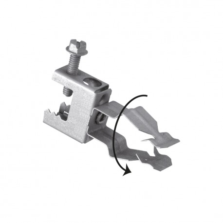 Teknomega CLP-MBC-FTO1822 CLAMP HORIZONTAL PIPE Ø 18÷22 FASTENER CLAMP SERIES ≤16MM THICK