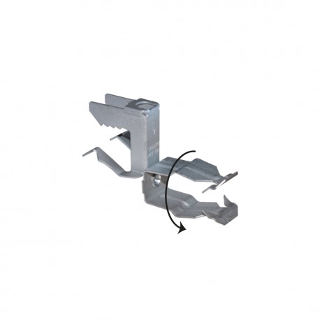 TEKNOMEGA CLP-OJ2-FTO3035 CLP-ΩJ2-FTO3035 CLP2025 TEKNOMEGA SCREWLESS CLAMP Ω CLIP ESP.8-14 MM FOR BEAM WITH PIPE FIXER Ø30÷35