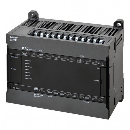 Omron CP2E-E30DR-A CP2EE30DRA OMRON CP2E series compact PLC Essential Type 18 DI, 12DO Relay output Powe..