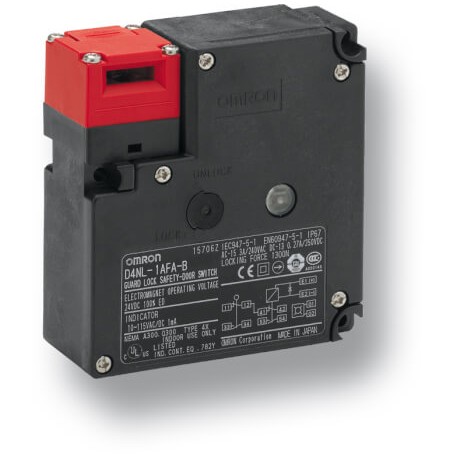 Omron D4NL-4EFA-B4 D4NL4EFAB4 OMRON Lock makan desert/Opening solen.24vdc 2NC/1NO + 1NC/1NO Indicates IP..
