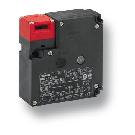Omron D4NL-2FDG-B D4NL2FDGB OMRON Safety door-lock switch, G1/2 entry, 2NC/1NO + 2NC, metal head, soleno..