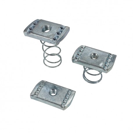 TEKNOMEGA DAP-M10C DAP-M10C DAP1030 TEKNOMEGA SENDZIMIR STRUT NUT M10 SHORT SPRING