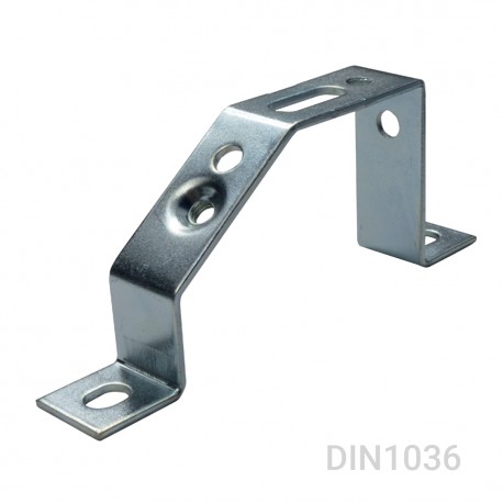 Teknomega DIN ST45PM6 45° 2XM6 U-BOLT + 21X6,5 LOOP