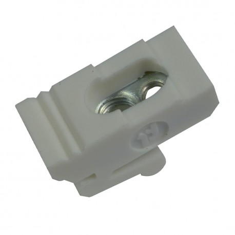TEKNOMEGA DIN GKLIP 3-5 DIN GKLIP 3-5 DIN1100 TEKNOMEGA CLIP FOR ASYMMETRICAL DIN PROFILE NYLON M3-M5 HOLE