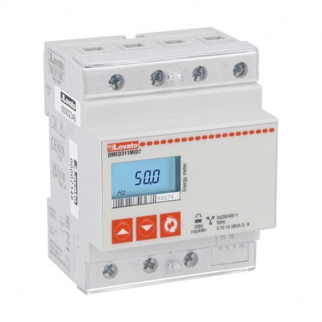 Lovato-electric DMED311MID7 LOVATO 3P 4U RS485 METER 80A MID 70C TI