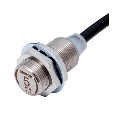 Omron E2EW-X5C118 2M 695106 OMRON Proximity Sensor, Inductive, Full Stainless Steel 303 M18, Shielded, 5..