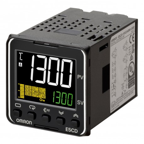 Omron E5CD-CX2DBM-000 E5CDCX2DBM000 OMRON Temp. controller, PRO, 1/16 DIN (48 x 48 mm), 1x0/4-20mA curr,..