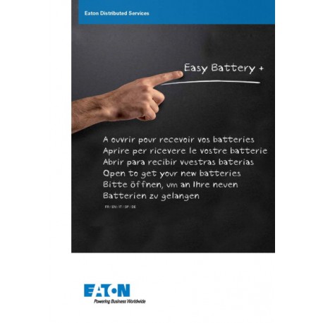 Eaton-moeller Easy Battery+ product O EATON ELECTRIC Blister Paper EASY BATT+ 9PX 2.2 K 2U, launching 2019.