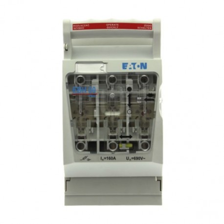 EATON - MOELLER EBH000O3TM8-D EBH000O3TM8-D EATON ELECTRIC Switch disconnector, low voltage, 160 A, AC 690 V, NH000, AC21B, 3P, IEC, plate..