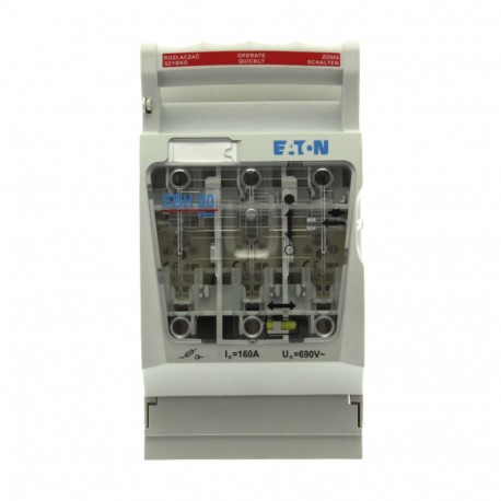 EATON - MOELLER EBH000O3TS5-D EBH000O3TS5-D EATON ELECTRIC Switch disconnector, low voltage, 160 A, AC 690 V, NH000, AC21B, 3P, IEC, plate..
