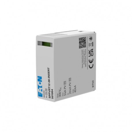 EATON - MOELLER SPPVRT12-06-INSERT SPPVRT12-06-INSERT EP-501954 Y7-501954 EATON ELECTRIC PV-SPD, 600 V, Classes 1 & 2 Combined, Replacement