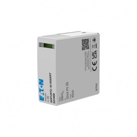 EATON - MOELLER SPPVRT2-10-INSERT SPPVRT2-10-INSERT EP-501968 Y7-501968 EATON ELECTRIC PV-SPD, 1000V, Class 2, Replacement