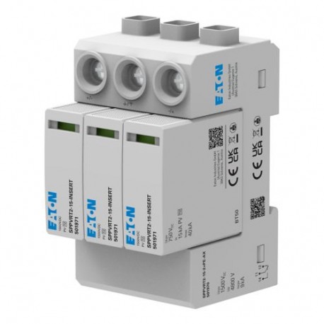 Eaton-moeller SPPVRT2-15-2+PE-AX Y7-501970 EATON ELECTRIC PV-SPD, 1500V, Class 2 with AUX contact