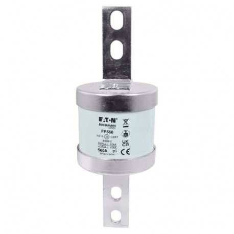 EATON - MOELLER 560AMP 690V AC / 400V DC 560AMP 690V AC / 400V DC FF560 EATON ELECTRIC Fuse-link, low voltage, 560 A, AC 550 V, DC 400 V, BS88/C2, 74..