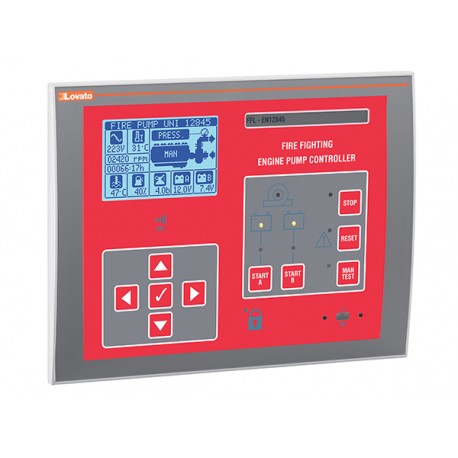Lovato-electric FFL700DP LOVATO Controller for pump fire extinguishing IN accordance with en 12845, power supply 12/24VDC, R..